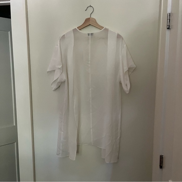 NWT Raey Silk Day Top V-Neck Blouse - Picture 3 of 10